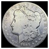 1893-CC Silver Morgan Dollar LIGHTLY  CIRCULATED