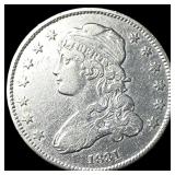 1831 Capped Bust Silver Quarter NEARLY  UNCIRCULA