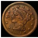 1851 Braided Hair Large Cent CLOSELY UNCIRCULATED