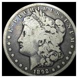 1892-CC Silver Morgan Dollar LIGHTLY CIRCULATED