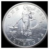 1908-S Silver One Peso Philippines  UNCIRCULATED