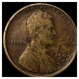1909-S Lincoln Wheat Cent LIGHTLY CIRCULATED