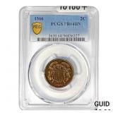1866 Two Cent Piece PCGS PR64 BN