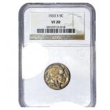 1923-S Buffalo Nickel NGC VF20