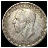 1912 Sweeden SIlver 1 Kroner