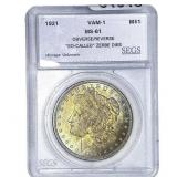 1921 Morgan Silver Dollar SEGS MS61