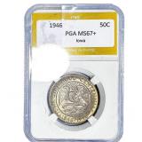 1946 Iowa Half Dollar PGA MS67+