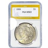 1926 Silver Peace Dollar PGA MS63