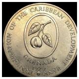 1970L Grenada Silver 4 Dollars