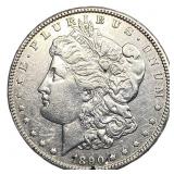 1890-CC Morgan Silver Dollar