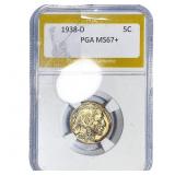 1938-D Buffalo Nickel PGA MS67+