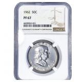 1962 Franklin Half Dollar NGC PF67