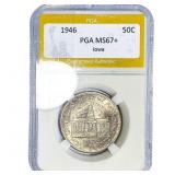 1946 Iowa Half Dollar PGA MS67+