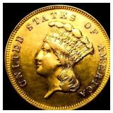 1883 $3 Gold Piece UNCIRCULATED