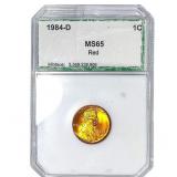 1984-D Wheat Cent PCI MS65 Red