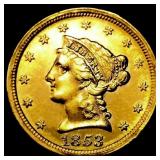 1853 $2.50 Gold Quarter Eagle