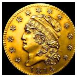 1814/3 BD-1 $5 Gold Half Eagle