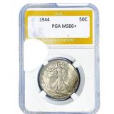 1944 Walking Liberty Half Dollar PGA MS66+
