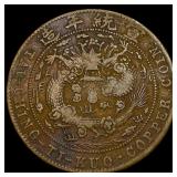 1909 China Copper 20 Cash
