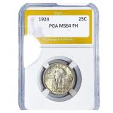 1924 Standing Liberty Quarter PGA MS64 FH