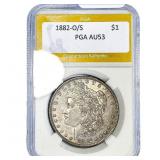 1882-O/S Morgan Silver Dollar PGA AU53