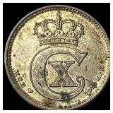 1919 HCN Denmark Silver 10 Ore