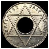 1941 British West Africa 1/10 Penny KM 20