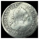 1781 Mexico Silver 1/2 Real