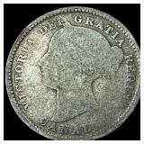 1882-H Canada Silver 10 Cents