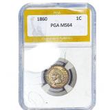 1860 Indian Head Cent PGA MS64