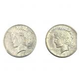 [2] 1921, 1922-D Silver Peace Dollar