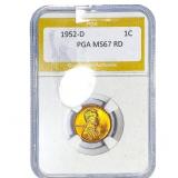 1952-D Wheat Cent PGA MS67 RD