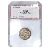 1916-D Buffalo Nickel PCI AU58