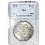 1880-S Morgan Silver Dollar NNC MS63
