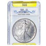 1990 Silver Eagle SGS MS70