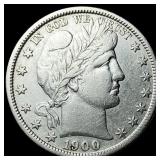 1900-S Silver Barber Half Dollar NEARLY  UNCIRCUL