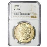 1879-S Morgan Silver Dollar NGC MS66+