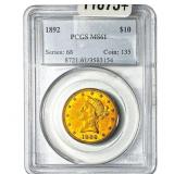 1892 $10 Gold Eagle PCGS MS61