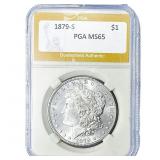 1879-S Morgan Silver Dollar PGA MS65