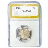 1884 Liberty Victory Nickel PGA MS66