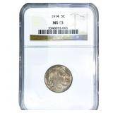 1914 Buffalo Nickel NGC MS63