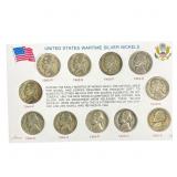 1942-1945 U.S. Wartime Silver 5C