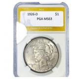 1926-D Silver Peace Dollar PGA MS63