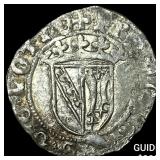 France Francois I 1544-45 Silver Demi-Gros