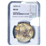 1878-S Morgan Silver Dollar NGC MS66