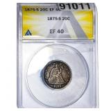 1875-S Twenty Cent Piece ANACS EF40