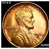 1914-D Wheat Cent UNCIRCULATED RD