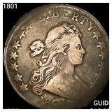 1801 Draped Bust Half Dollar LIGHTLY CIRCULATED