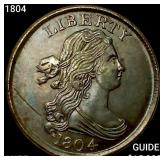 1804 Draped Bust Half Cent HIGH GRADE