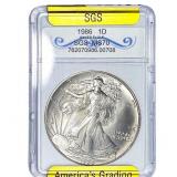 1986 Silver Eagle SGS MS70